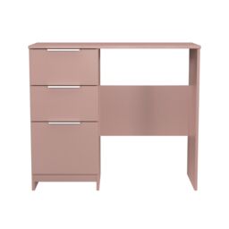 Ready Assembled 2 U Dover 3 Drawer Vanity (Ready Assembled) in Dusty Pink - thumbnail 2