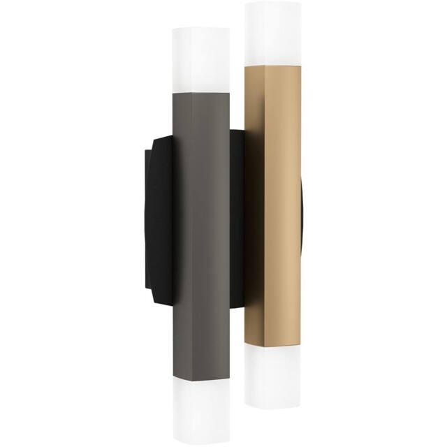 Loops Stylish Modern Black, Grey, & Brown Indoor Wall Light for Home Décor - image 1