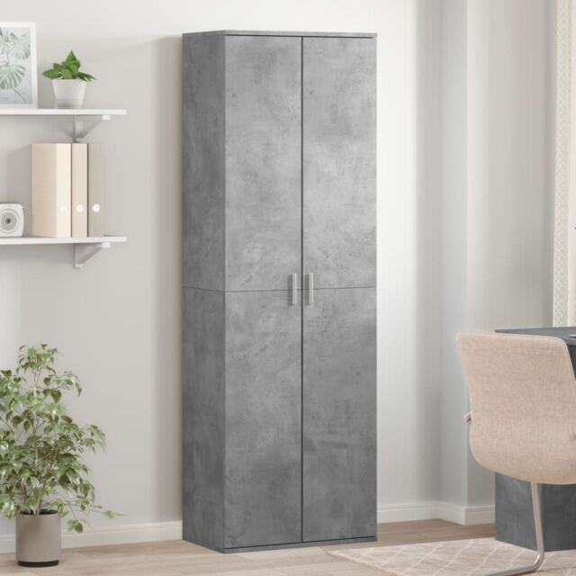 Berkfield Home Highboard Concrete Grey 60x35x180 cm Engineered Wood - Size: 60 x 35 x 180 cm - image 1