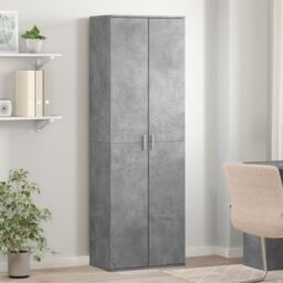 Berkfield Home Highboard Concrete Grey 60x35x180 cm Engineered Wood - Size: 60 x 35 x 180 cm - thumbnail 1