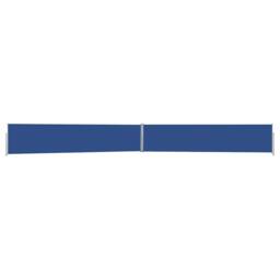 Berkfield Home Patio Retractable Side Awning 140x1200 cm Blue - thumbnail 1