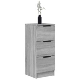 Berkfield Home Sideboards 2 pcs Grey Sonoma 30x30x70 cm Engineered Wood - Size: 30 x 30 x 70 cm - thumbnail 4