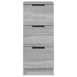 Berkfield Home Sideboards 2 pcs Grey Sonoma 30x30x70 cm Engineered Wood - Size: 30 x 30 x 70 cm - thumbnail 6