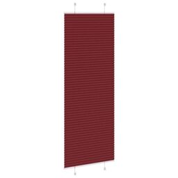 Berkfield Home Pleated Blind Bordeaux Red 75x200 cm Fabric Width 74.4 cm Polyester - thumbnail 4