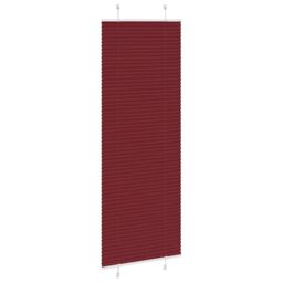 Berkfield Home Pleated Blind Bordeaux Red 75x200 cm Fabric Width 74.4 cm Polyester - thumbnail 3