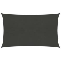 Berkfield Home Sunshade Sail 160 g/m ² Anthracite 2x5 m HDPE in Black - thumbnail 1