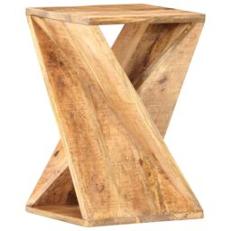 Berkfield Home Side Table 35x35x55 cm Solid Mango Wood in Brown - Size: 35 x 35 x 55 cm