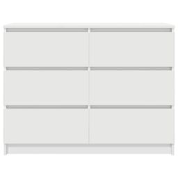 Berkfield Home Sideboard White 100x35x76 cm Engineered Wood - Size: 100 x 35 x 76 cm - thumbnail 6