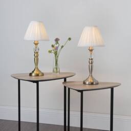 Pagazzi Edwina Satin Chrome Touch Table Lamp in Silver - thumbnail 7