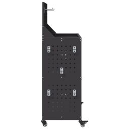 Berkfield Home Tool Trolley Black 65 x 35 x 111 cm Powder-coated steel - thumbnail 6
