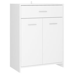 Berkfield Home Bathroom Cabinet White 60x33x80 cm Engineered Wood - Size: 60 x 33 x 80 cm - thumbnail 2
