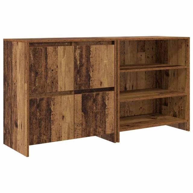 Berkfield Home Sideboard 2 pcs Old wood 70 x 41 x 75 cm Engineered wood in Brown - image 1