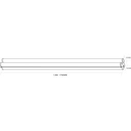 Netlighting Twin Emergency LED Batten 1790mm (6ft) 4000K 230V IP20 60W in White - thumbnail 2