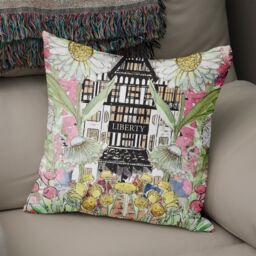 Claire Louise Liberty In Full Bloom 45cm x 45cm Double Sided Cushion - Size: 45 cm x 45 cm - thumbnail 2