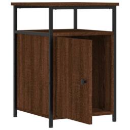 Berkfield Home Bedside Cabinets 2 pcs Brown Oak 40x42x60 cm Engineered Wood - Size: 40 x 42 x 60 cm - thumbnail 6