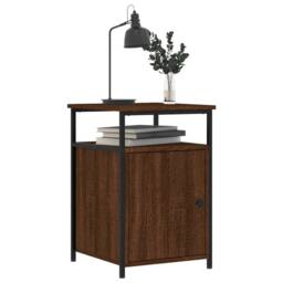 Berkfield Home Bedside Cabinets 2 pcs Brown Oak 40x42x60 cm Engineered Wood - Size: 40 x 42 x 60 cm - thumbnail 4