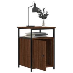 Berkfield Home Bedside Cabinets 2 pcs Brown Oak 40x42x60 cm Engineered Wood - Size: 40 x 42 x 60 cm - thumbnail 5