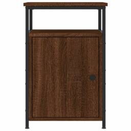 Berkfield Home Bedside Cabinets 2 pcs Brown Oak 40x42x60 cm Engineered Wood - Size: 40 x 42 x 60 cm - thumbnail 7