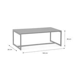 sweeek Metal coffee table with metal legs in Black - thumbnail 5