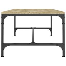 Berkfield Home Coffee Table Sonoma Oak 100x50x35 cm Engineered Wood in Light Tan - Size: 100 x 50 x 35 cm - thumbnail 5