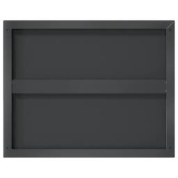 Berkfield Home Wall Shelves 2 pcs 50x40x3 cm Black Stainless Steel - Size: 50 x 40 x 3 cm - thumbnail 8
