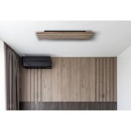 Netlighting Hayden 80x20cm Semi Flush Ceiling Light Matt Black LED 3000K - Size: 80x20 cm - thumbnail 5