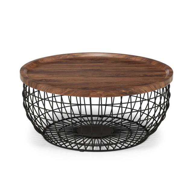 Cheshire Hadley Storage Coffee Table in Walnut & Black - image 1