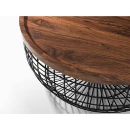 Cheshire Hadley Storage Coffee Table in Walnut & Black - thumbnail 5