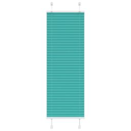 Berkfield Home Pleated Blind Petrol Green 40x150 cm Fabric Width 39.4 cm Polyester