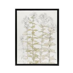 "Artery8 Phlox Colour Sketch of Flowers Framed Canvas Wall Art Print Julie Graag in White - Size: W12"" x H16""" - thumbnail 1