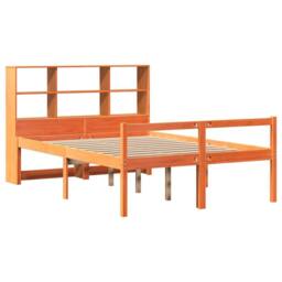 Berkfield Home Decorative Bookcase Bed without Mattress Wax Brown 160x200 cm Sol - thumbnail 1