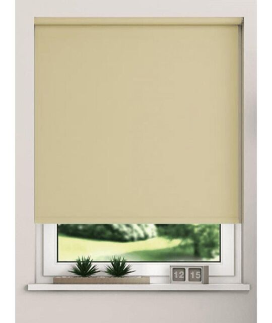 New Edge Blinds Thermal Blackout Roller Blinds 175cm Drop x Width 120cm Taupe - Size: 150m width x 175 cm drop - image 1