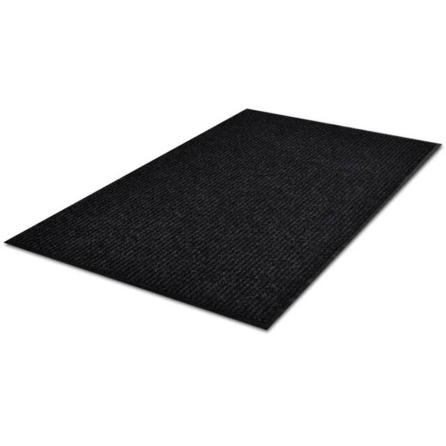 Berkfield Home Pliable Door Mat 90 x 60 cm Black PVC - image 1