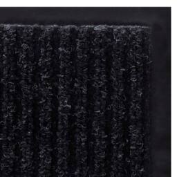 Berkfield Home Pliable Door Mat 90 x 60 cm Black PVC - thumbnail 5