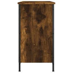 Berkfield Home TV Cabinet Smoked Oak 100x35x65 cm Engineered Wood in Brown - Size: 100 x 35 x 65 cm - thumbnail 7