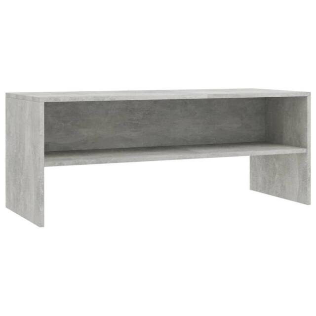 Berkfield Home TV Cabinet Concrete Grey 100x40x40 cm Engineered Wood - Size: 100 x 40 x 40 cm - image 1