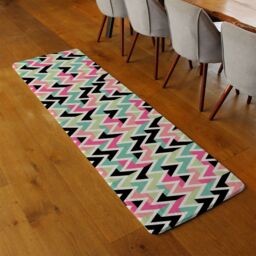 Benjamin Tate Design Summer Hipster Boho Chic Runner Rug in Natural - Size: 67 cm x 230 cm - thumbnail 2