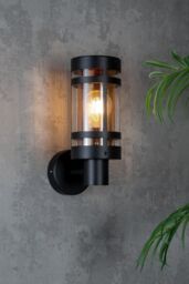 BHS Lighting Malone Outdoor Wall Light in Gold - thumbnail 4