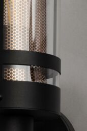 BHS Lighting Malone Outdoor Wall Light in Gold - thumbnail 3