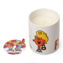 Mr. Men And Little Miss Little Miss Fabulous Quoted Orange Blossom Scented Candle - Size: Medium