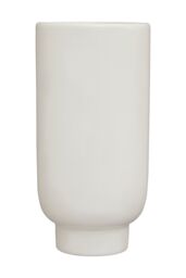 Orsina Robust Ceramic Large Black & White Face Vase, Minimalist Ceramic Flower Vase, Sleek Vase For Flowers - thumbnail 2