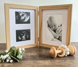 Marco Paul Newborn & Baby Scan Photo Frames in Natural - thumbnail 2