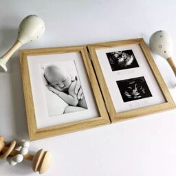 Marco Paul Newborn & Baby Scan Photo Frames in Natural - thumbnail 1