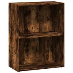 Berkfield Home Bookcase Smoked Oak 60x30x77 cm Engineered Wood in Brown - Size: 60 x 30 x 77 cm - thumbnail 2
