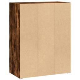 Berkfield Home Bookcase Smoked Oak 60x30x77 cm Engineered Wood in Brown - Size: 60 x 30 x 77 cm - thumbnail 6