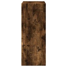 Berkfield Home Bookcase Smoked Oak 60x30x77 cm Engineered Wood in Brown - Size: 60 x 30 x 77 cm - thumbnail 5