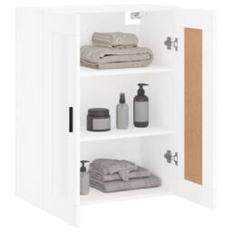 Berkfield Home Wall Mounted Cabinet White 69.5x34x90 cm Engineered Wood - thumbnail 5