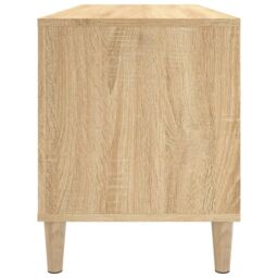 Berkfield Home Record Cabinet Sonoma Oak 100x38x48 cm Engineered Wood in Brown - Size: 100 x 38 x 48 cm - thumbnail 6