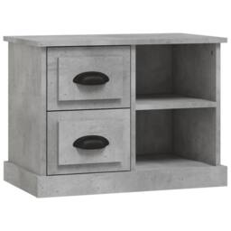 Berkfield Home Elegant Bedside Cabinet Concrete Grey 60x35.5x45 cm - thumbnail 3