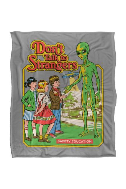 Steven Rhodes Don'T Talk To Strangers Silky Super Soft Throw Blanket - Size: Large - image 1